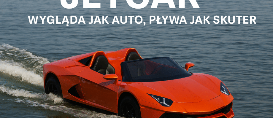 jetcar wyglada jak auto plywa jak skuter